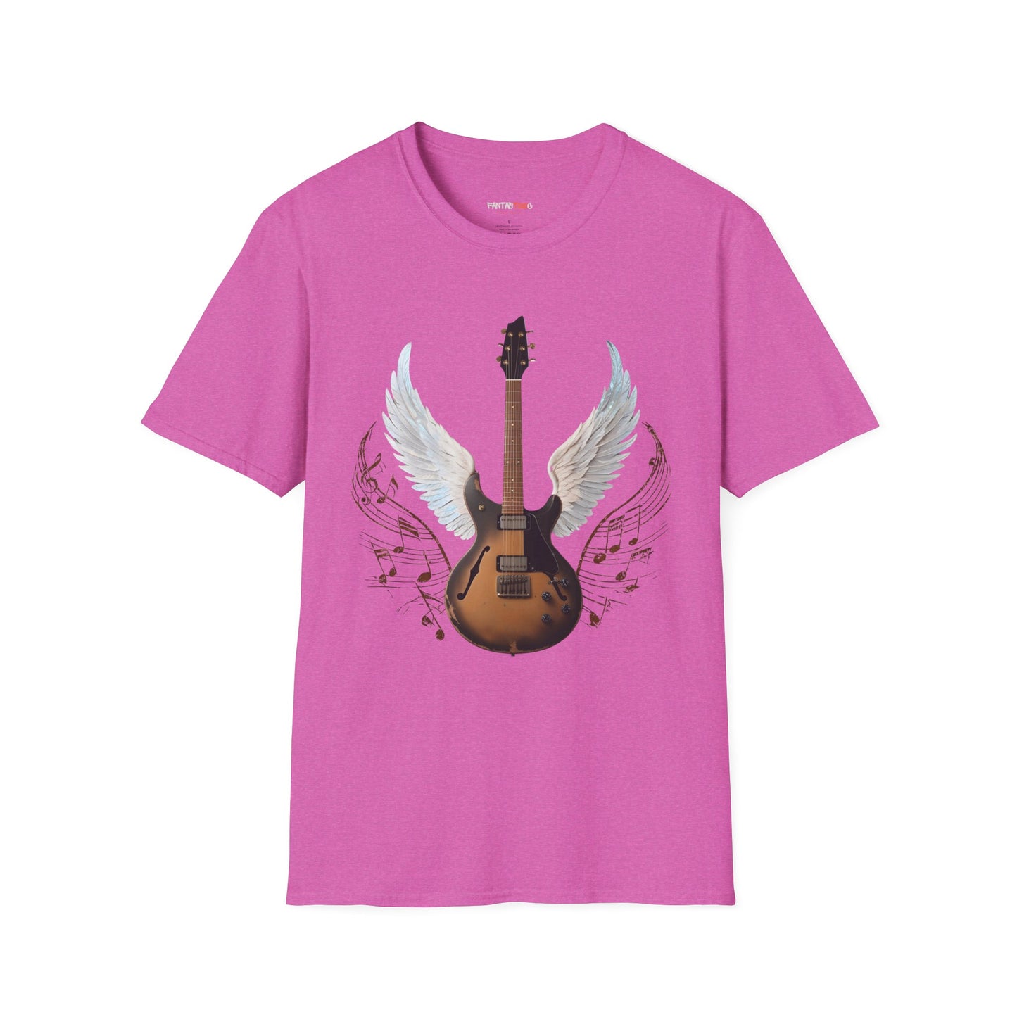 Winged Guitar Unisex T-Shirt, Music Lover Gift, Rock Band Merch, Casual Wear, Concert Outfit, Vintage Style