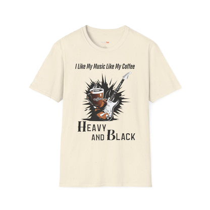 Rockin' Coffee Lover T-Shirt - Perfect Gift for Musicians, Coffee Enthusiasts, Birthdays, Music Festivals, Casual Wear