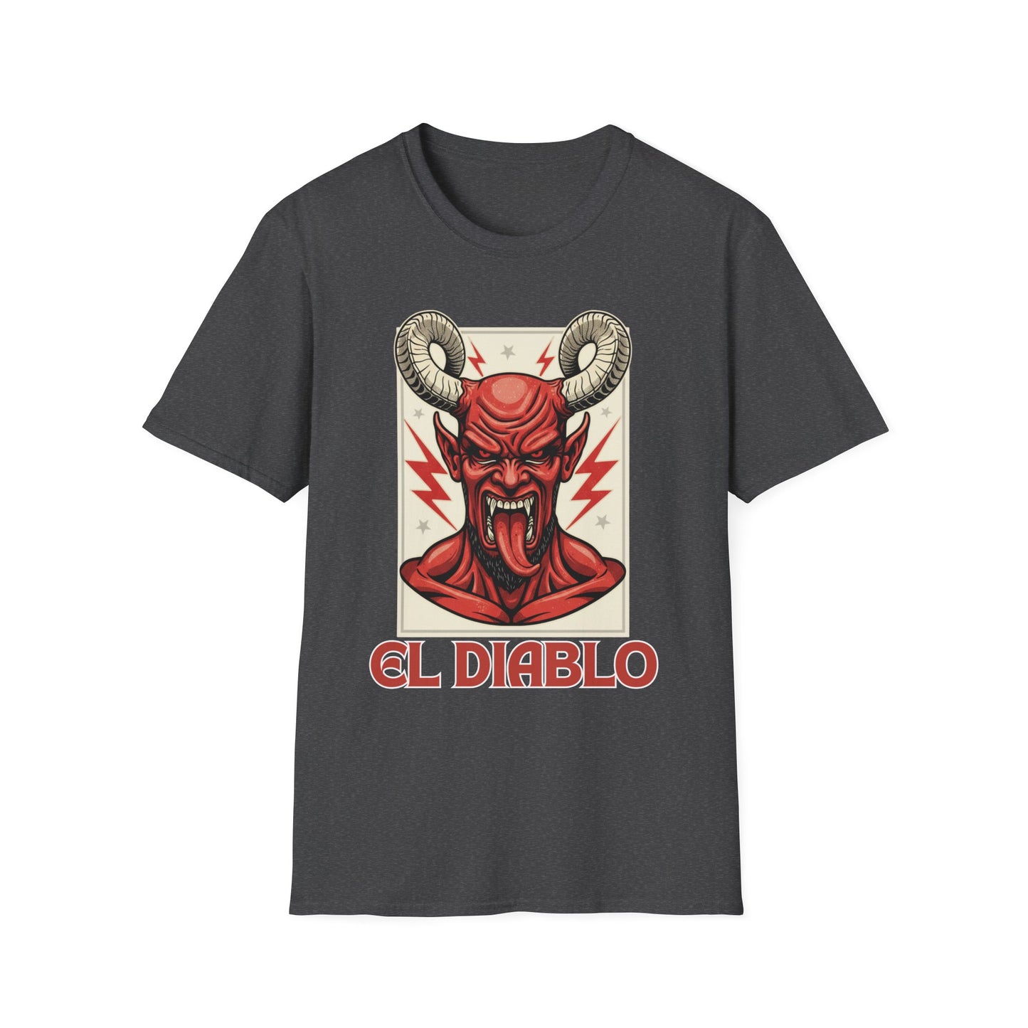 Diablo Graphic T-Shirt - Unisex Softstyle Tee for Music Lovers, Halloween Costume, Unique Gift, Vintage Style, Casual Wear