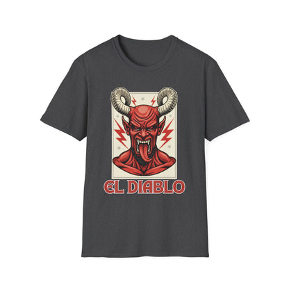 Diablo Graphic T-Shirt - Unisex Softstyle Tee for Music Lovers, Halloween Costume, Unique Gift, Vintage Style, Casual Wear