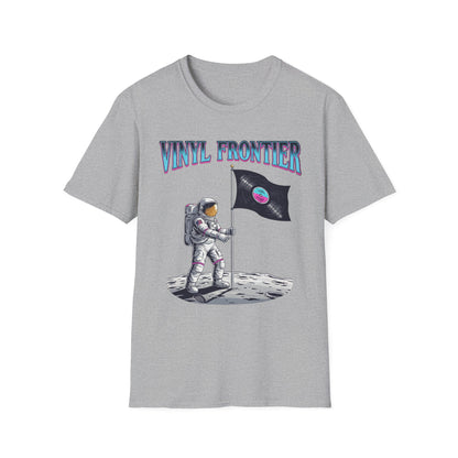Vinyl Frontier Astronaut T-Shirt, Unisex Graphic Tee, Space Lover Gift, Casual Style, Summer Wear, Unique T-Shirt