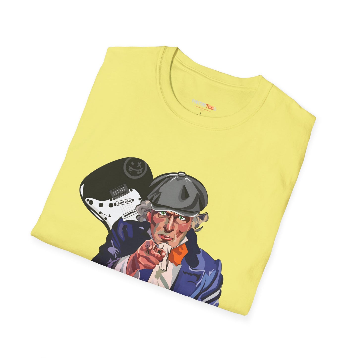 Uncle Rock, Unisex Softstyle, Music Lover Gift, Fun Graphic Tee.