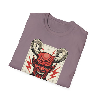 Diablo Graphic T-Shirt - Unisex Softstyle Tee for Music Lovers, Halloween Costume, Unique Gift, Vintage Style, Casual Wear