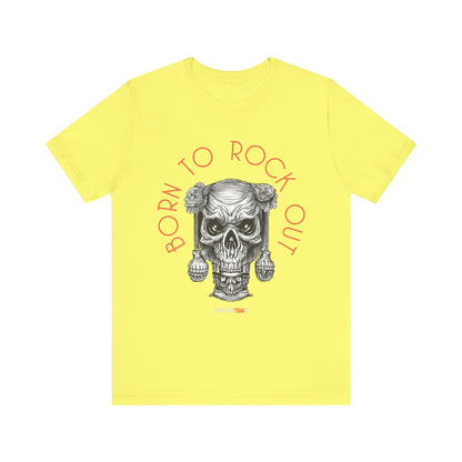 Born to Rock Out Skull Tee