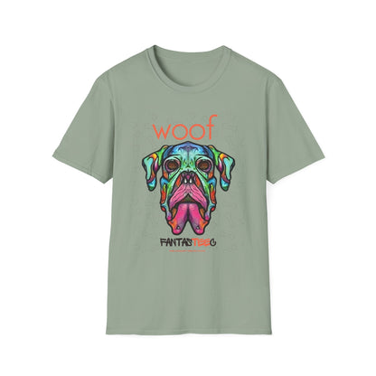 Colorful Dog Skull Tee