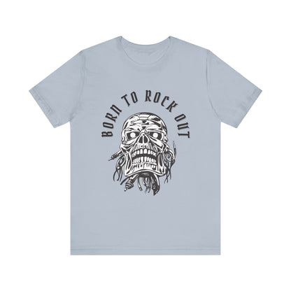 Skull Bandage Unisex Tee - Born to Rock