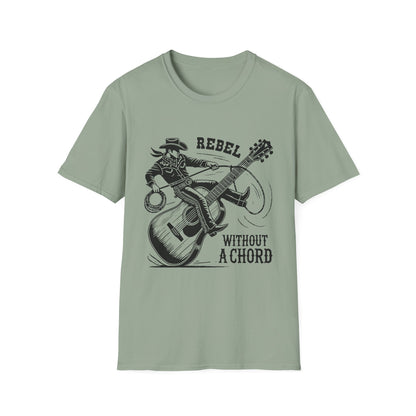 Cool Rebel Without a Chord Graphic Tee, Music Lover Shirt, Gift for Musicians, Casual Fashion, Unique Present for Rock Fans