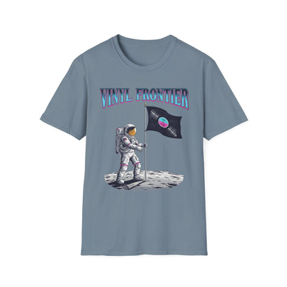 Vinyl Frontier Astronaut T-Shirt, Unisex Graphic Tee, Space Lover Gift, Casual Style, Summer Wear, Unique T-Shirt
