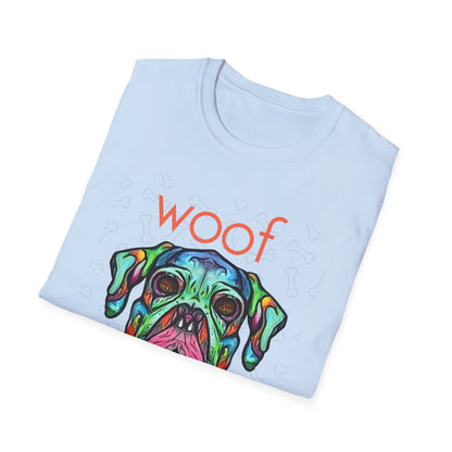 Colorful Dog Skull Tee