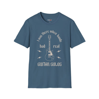 Retro I was there when bands had real Guitar Solos, Music Lover T-Shirt
