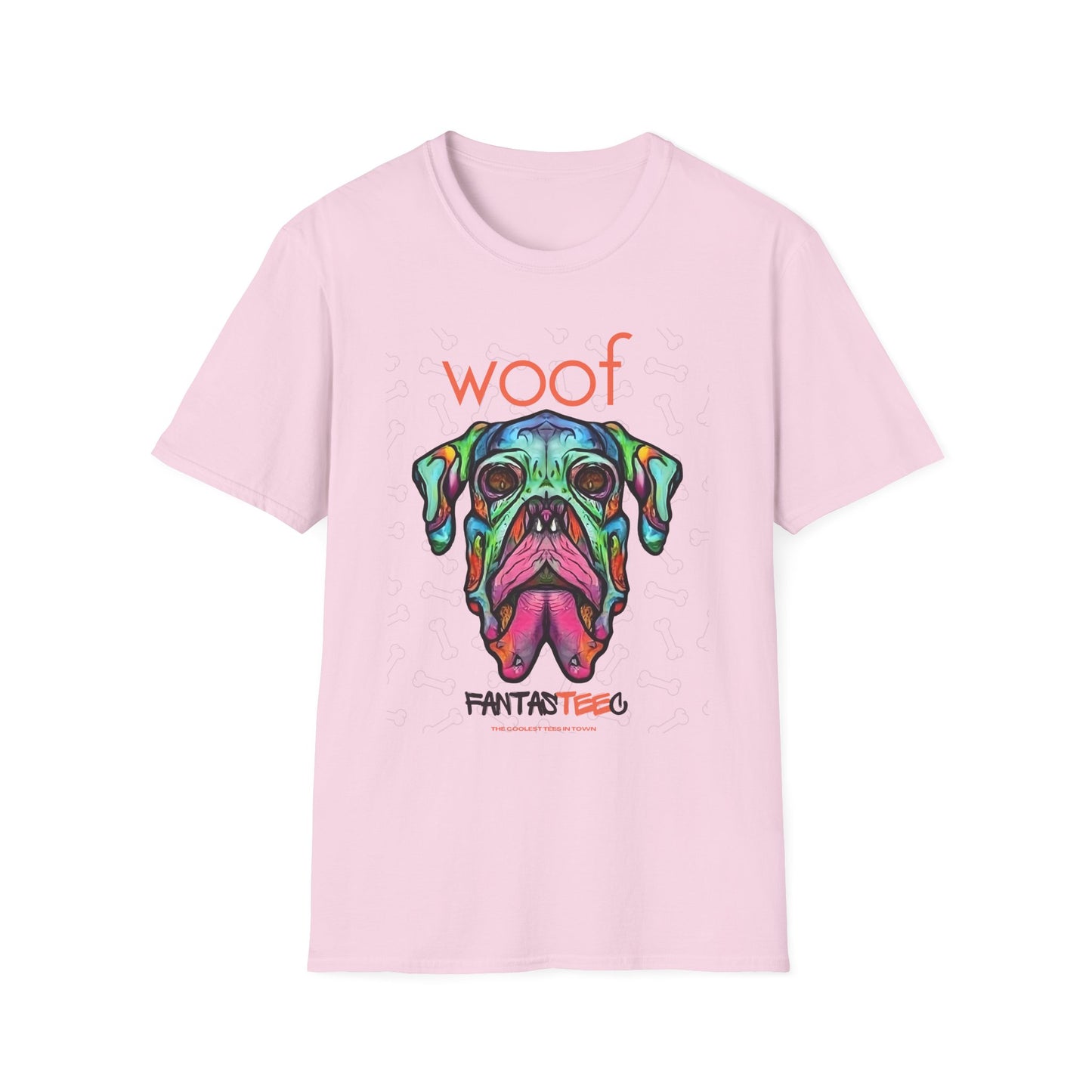 Colorful Dog Skull Tee