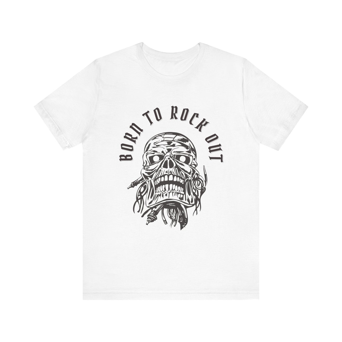 Skull Bandage Unisex Tee - Born to Rock