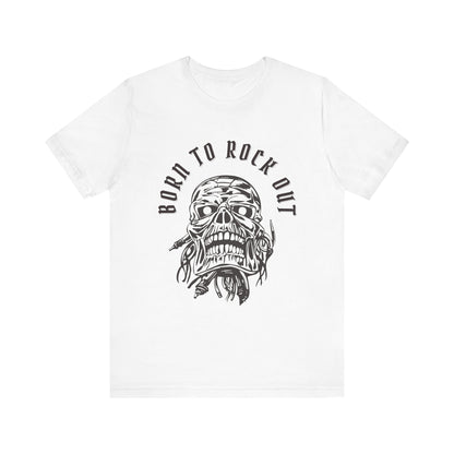 Skull Bandage Unisex Tee - Born to Rock