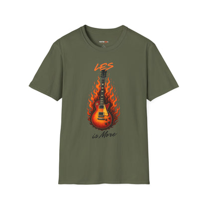 Rock-Inspired Unisex T-Shirt: Les is More, Music Lover Gift, Casual Wear, Concert Outfit, Best Friend Birthday