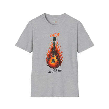 Rock-Inspired Unisex T-Shirt: Les is More, Music Lover Gift, Casual Wear, Concert Outfit, Best Friend Birthday