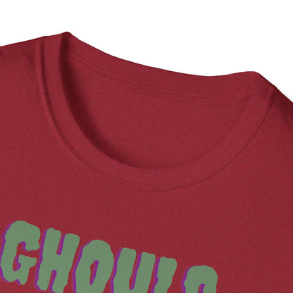 Halloween Skeleton Ghouls and Roses Band UnisexT-Shirt