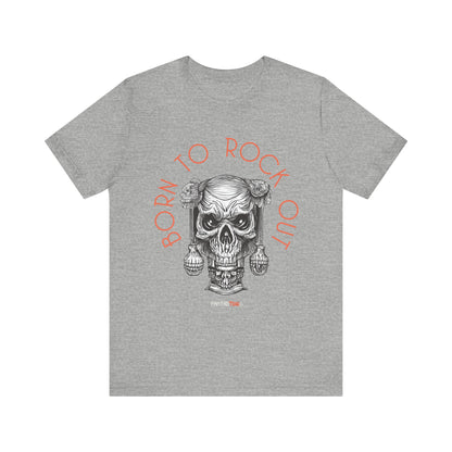 Born to Rock Out Skull Tee