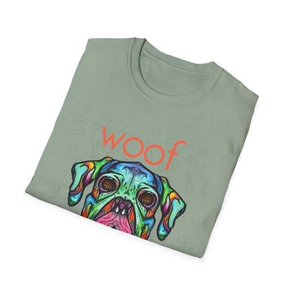 Colorful Dog Skull Tee