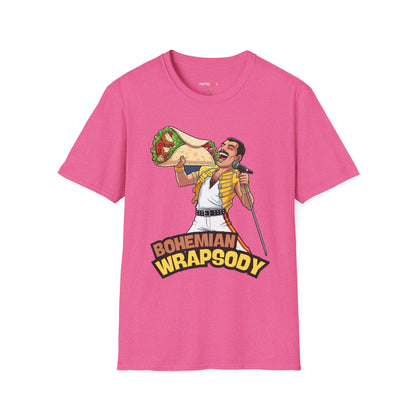 Bohemian Wrapsody T-Shirt, Funny Music Tee, Unisex Graphic Shirt, Perfect Gift for Concerts, Festivals, and Casual Wear