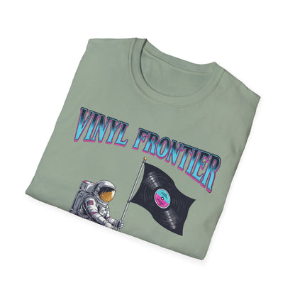 Vinyl Frontier Astronaut T-Shirt, Unisex Graphic Tee, Space Lover Gift, Casual Style, Summer Wear, Unique T-Shirt
