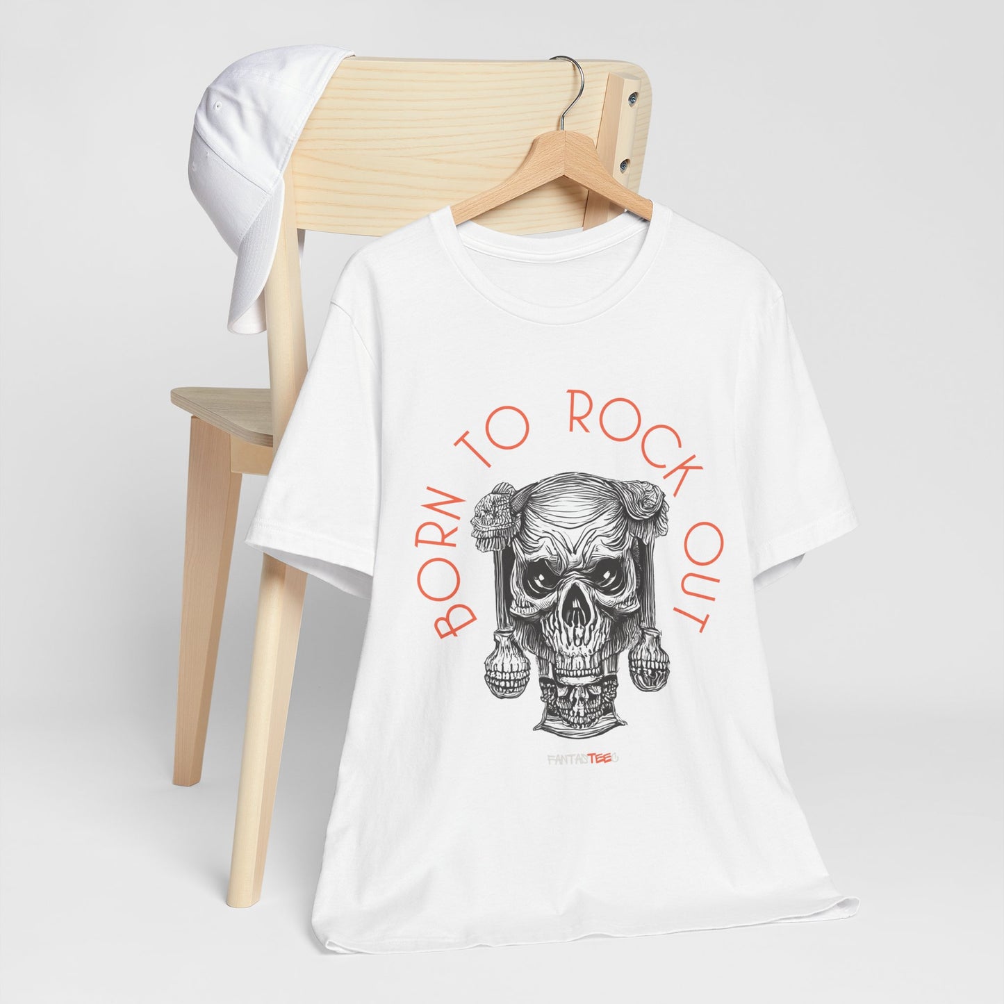 Born to Rock Out Skull Tee