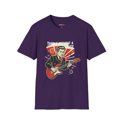Retro Music Lover T-Shirt, Vintage Rock Tee, Gift for Musicians, Music Festival Apparel, Treble Without a Cause Shirt