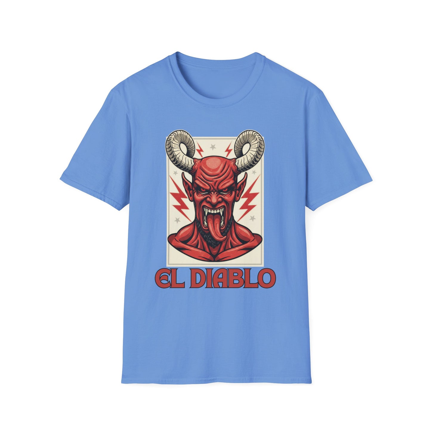 Diablo Graphic T-Shirt - Unisex Softstyle Tee for Music Lovers, Halloween Costume, Unique Gift, Vintage Style, Casual Wear