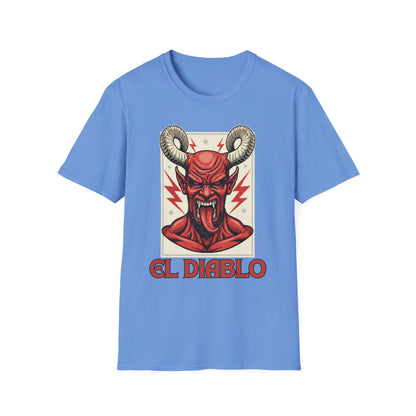 Diablo Graphic T-Shirt - Unisex Softstyle Tee for Music Lovers, Halloween Costume, Unique Gift, Vintage Style, Casual Wear