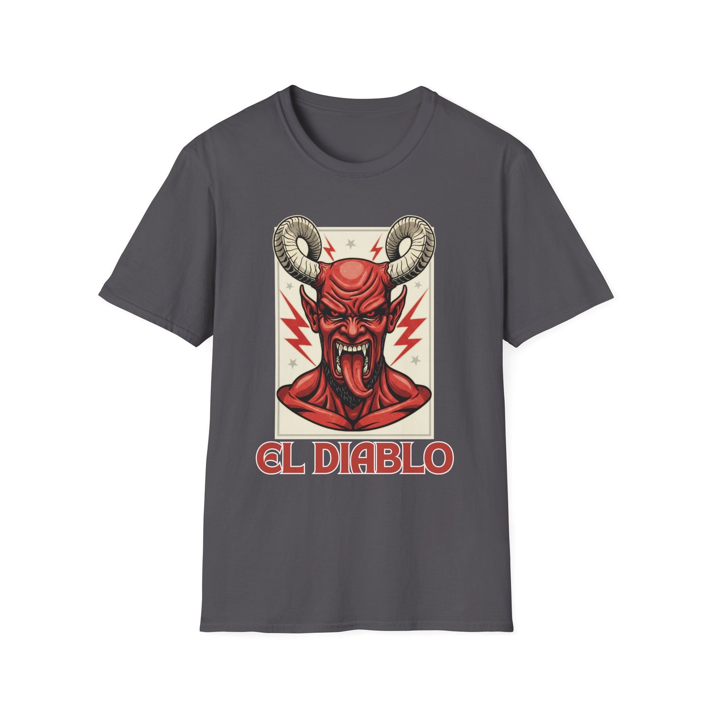 Diablo Graphic T-Shirt - Unisex Softstyle Tee for Music Lovers, Halloween Costume, Unique Gift, Vintage Style, Casual Wear