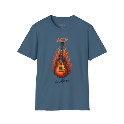 Rock-Inspired Unisex T-Shirt: Les is More, Music Lover Gift, Casual Wear, Concert Outfit, Best Friend Birthday