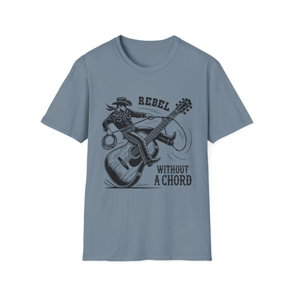 Cool Rebel Without a Chord Graphic Tee, Music Lover Shirt, Gift for Musicians, Casual Fashion, Unique Present for Rock Fans