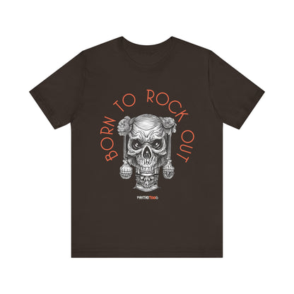 Born to Rock Out Skull Tee
