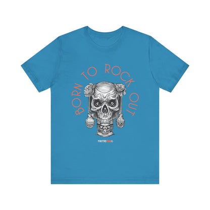 Born to Rock Out Skull Tee