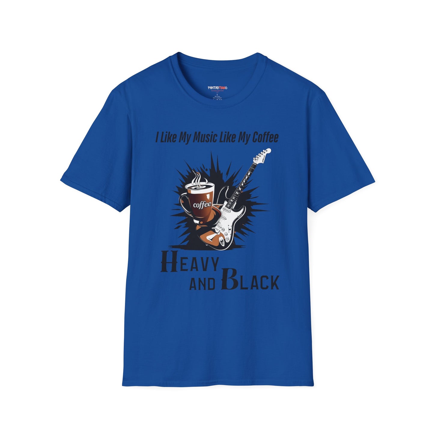 Rockin' Coffee Lover T-Shirt - Perfect Gift for Musicians, Coffee Enthusiasts, Birthdays, Music Festivals, Casual Wear