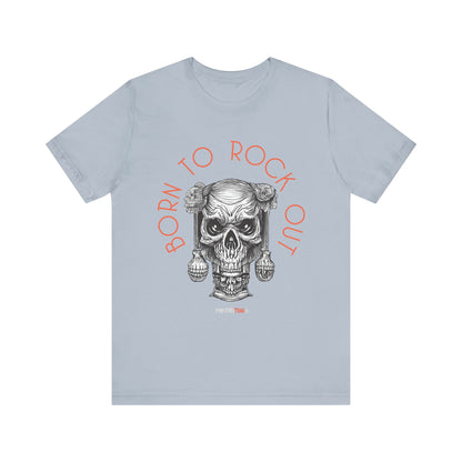 Born to Rock Out Skull Tee