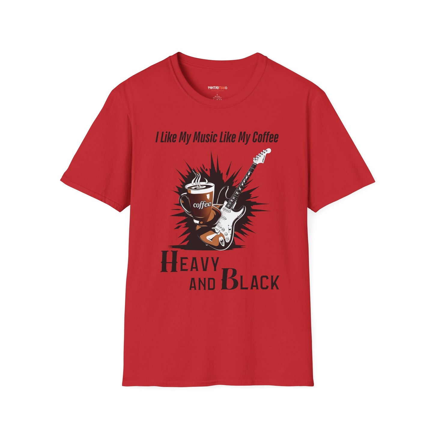 Rockin' Coffee Lover T-Shirt - Perfect Gift for Musicians, Coffee Enthusiasts, Birthdays, Music Festivals, Casual Wear