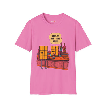 Funny Unisex Softstyle, We dont Serve Minors,Humorous Gift for Musicians,T-Shirt