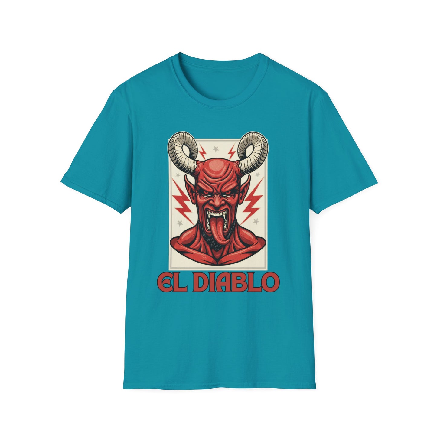 Diablo Graphic T-Shirt - Unisex Softstyle Tee for Music Lovers, Halloween Costume, Unique Gift, Vintage Style, Casual Wear