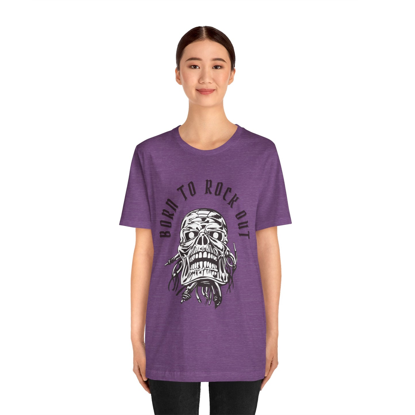 Skull Bandage Unisex Tee - Born to Rock