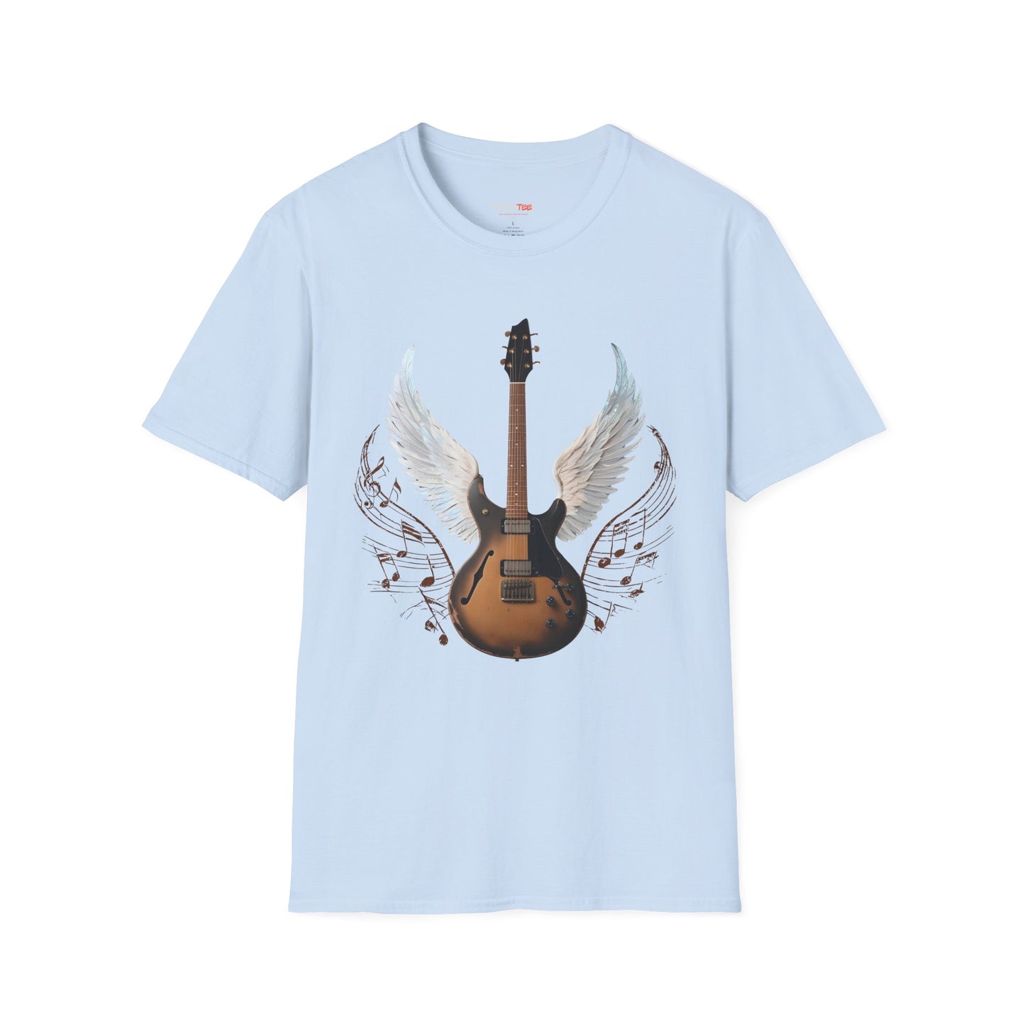 Winged Guitar Unisex T-Shirt, Music Lover Gift, Rock Band Merch, Casual Wear, Concert Outfit, Vintage Style