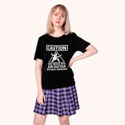 Caution Air Guitar T-Shirt