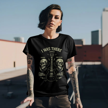 Music Lover's Unisex T-Shirt, I Was There When Bands Had Real Guitar Solos