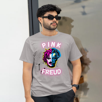Pink Freud Graphic T-Shirt, Unisex Softstyle Tee for Music Lovers, Hipster Gift, Casual Wear, Art & Music-Themed Apparel