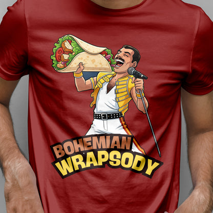 Bohemian Wrapsody T-Shirt, Funny Music Tee, Unisex Graphic Shirt, Perfect Gift for Concerts, Festivals, and Casual Wear