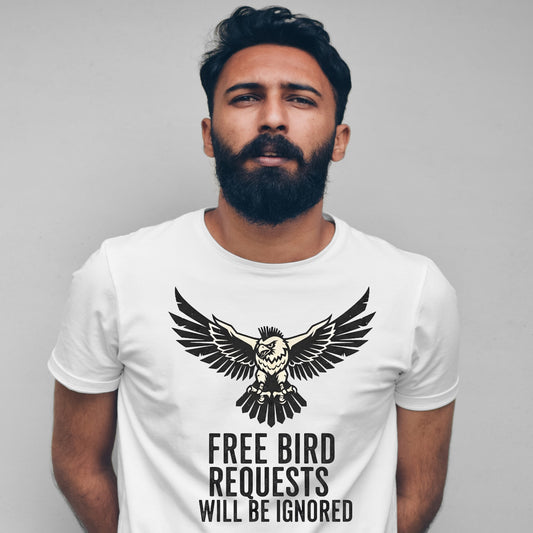 Free Bird Softstyle T-Shirt, Casual Tee, Music Lover Gift, Unisex Apparel, Festival Wear, Unique Statement Shirt