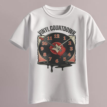 Vinyl Countdown T-Shirt, Music Lover Gift, Unisex Softstyle Tee, Vintage Vinyl Design, Perfect for Music Festivals, Casual Wear