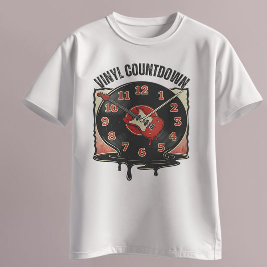 Vinyl Countdown T-Shirt, Music Lover Gift, Unisex Softstyle Tee, Vintage Vinyl Design, Perfect for Music Festivals, Casual Wear