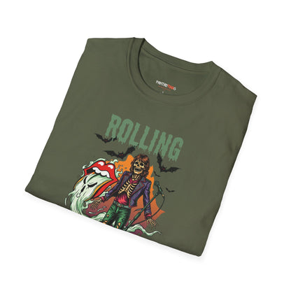 Rolling Bones Halloween Unisex softstyle T-Shirt
