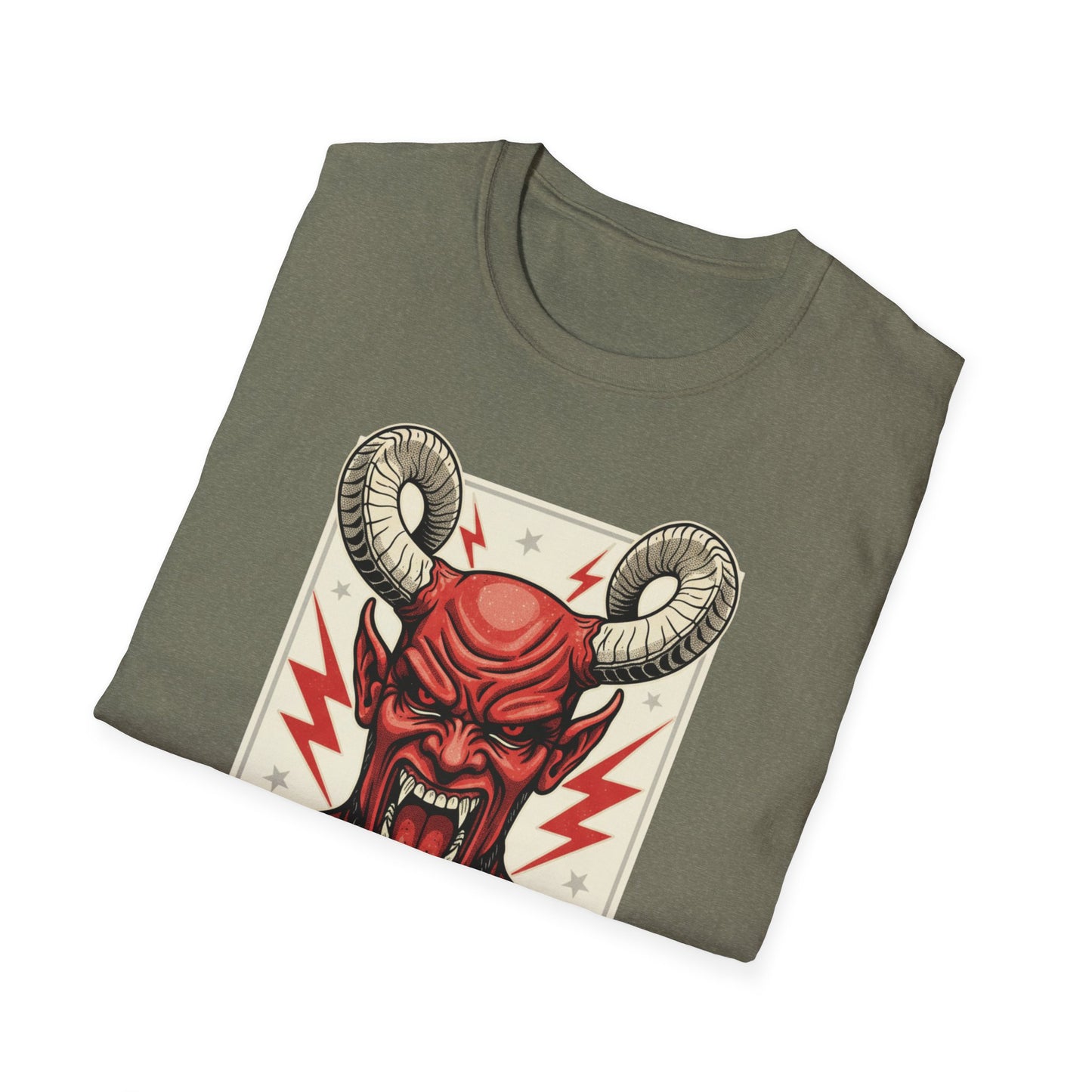 Diablo Graphic T-Shirt - Unisex Softstyle Tee for Music Lovers, Halloween Costume, Unique Gift, Vintage Style, Casual Wear