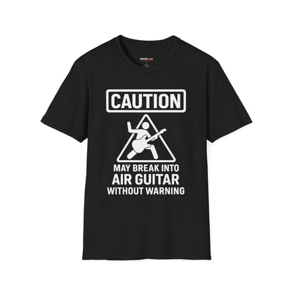 Caution Air Guitar T-Shirt